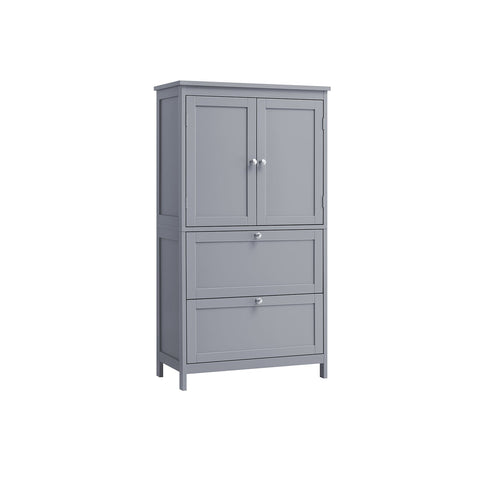 Rootz Dove Gray Bathroom Cabinet - Storage Unit - Organizer - MDF Material - Spacious Design - Easy Assembly - 30cm x 60cm x 110cm