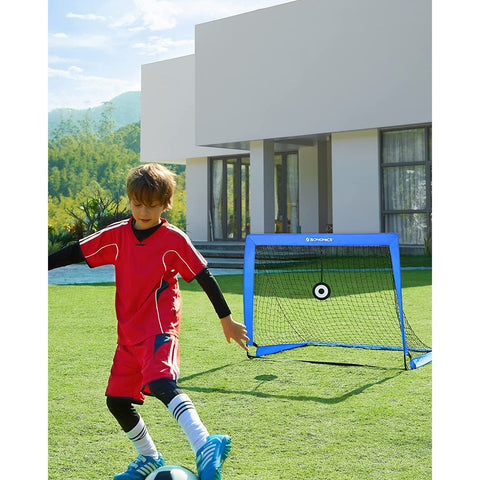 Rootz Football Goal Set - Soccer Net - Portable Goals - Fiberglass Rods - Polyester Mesh - Oxford Cloth - Lightweight - Easy Assembly - Durable - 90cm x 120cm x 90cm