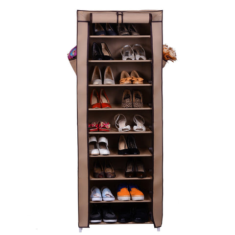 Rootz Shoe Cabinet Organizer - Shoe Rack - Shoe Storage - Non-Woven Fabric - Neat and Clear Shoe Arrangement - Dust and Dirt Protection - 58cm x 160cm x 28cm