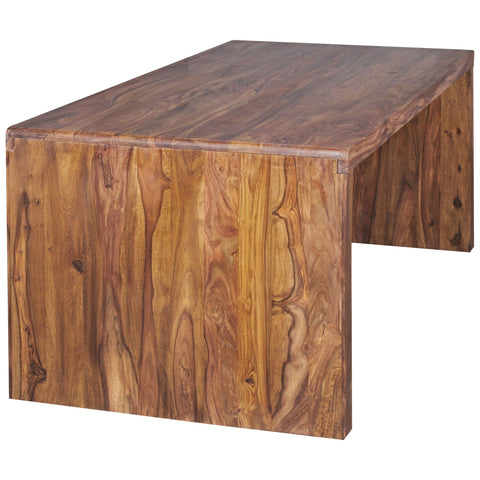 Rootz Desk - Solid Wood - Sheesham Computer Table 180 cm - Real Wood Design Filing Office Table in Country Style