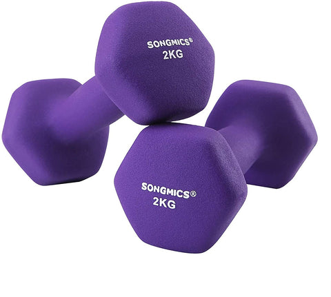 Rootz Dumbbells - Dumbbell Set - Set Of 2 - 2 x 2 kg - Dumbbells - Purple - Women