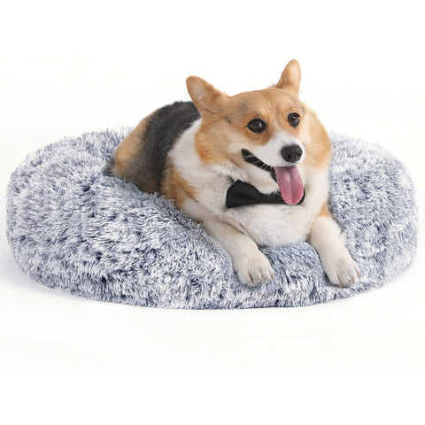 Rootz Pet Bed - Dog Bed - Dog Bed - Cat Bed - Cat Bed - Soft - Anti-Slip - PV Velvet - 70 cm - Gray