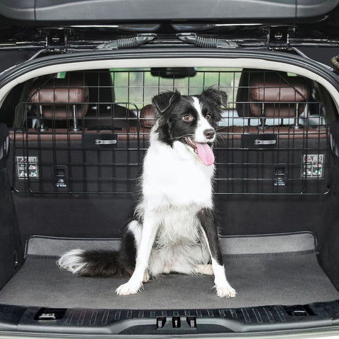 Rootz Dog Trunk Divider - Trunk Divider - Car Trunk Divider - Dog Barrier - Dog Trunk Separator - Pet Trunk Divider - Steel - Black - 156 x 40.5 x 0.5 cm (L x W x H)