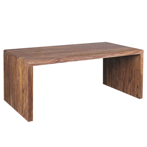 Rootz Desk - Solid Wood - Sheesham Computer Table 200 cm - Real Wood Design Filing Office Table in Country Style